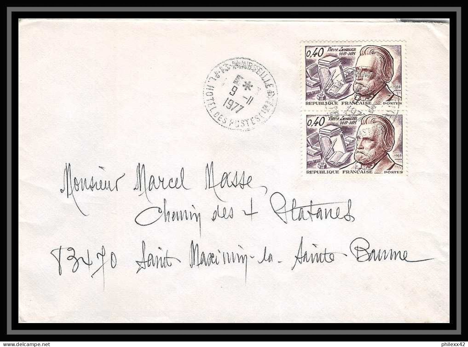 116379 lot de 15 Lettres cover Bouches du rhone flammes diverses Marseille Hotel des postes