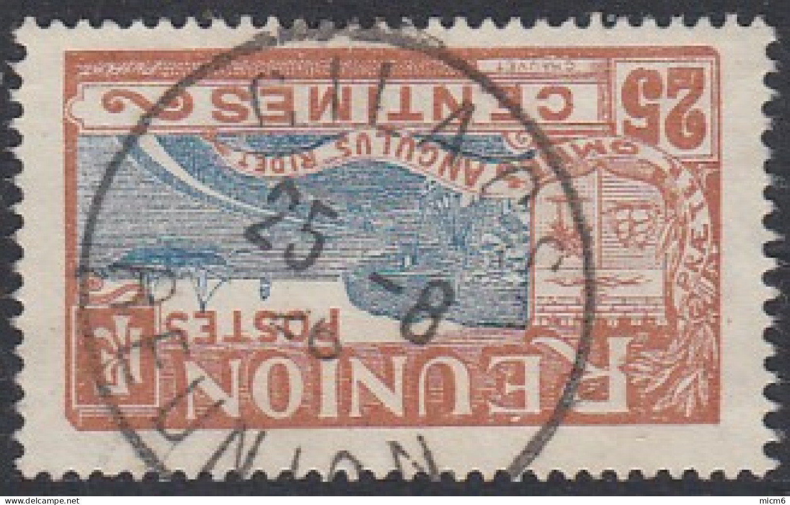Réunion 1907-1930 - Cilaos Sur N° 88 (YT) N° 87 (AM). Oblitération. - Usati