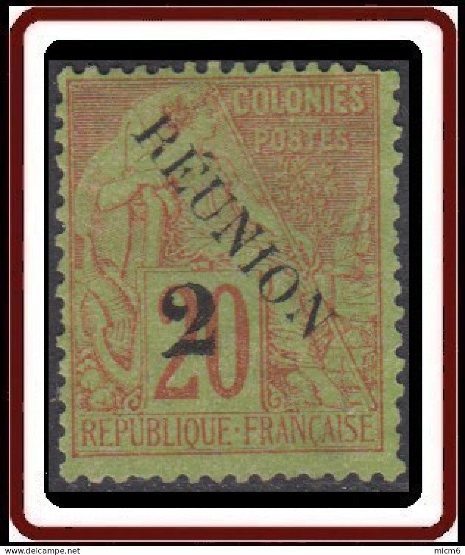 Réunion 1859-1891 - N° 31 (YT) N° 31 (AM) Neuf *. - Neufs