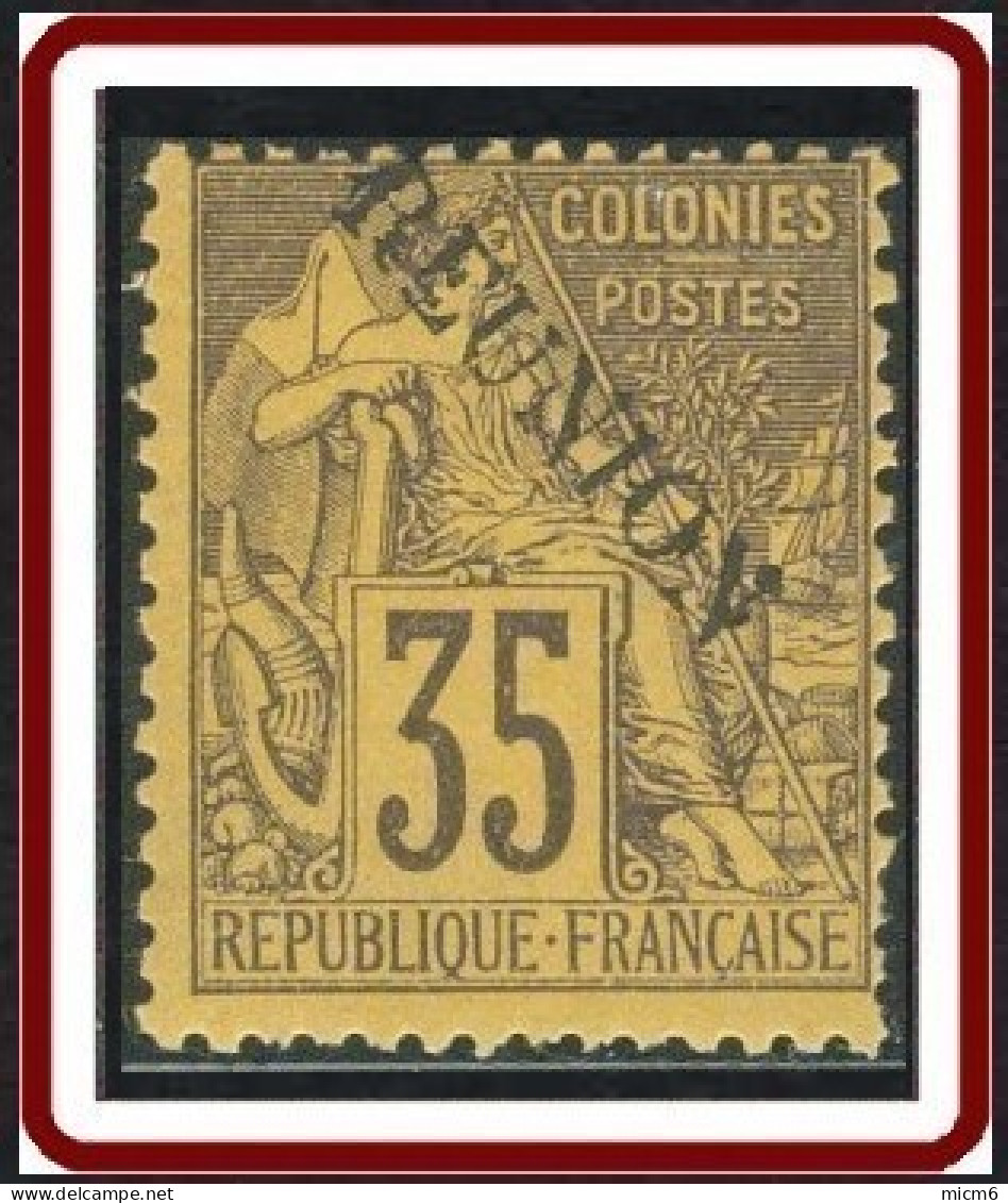 Réunion 1859-1891 - N° 25 (YT) N° 25 (AM) Neuf *. - Neufs