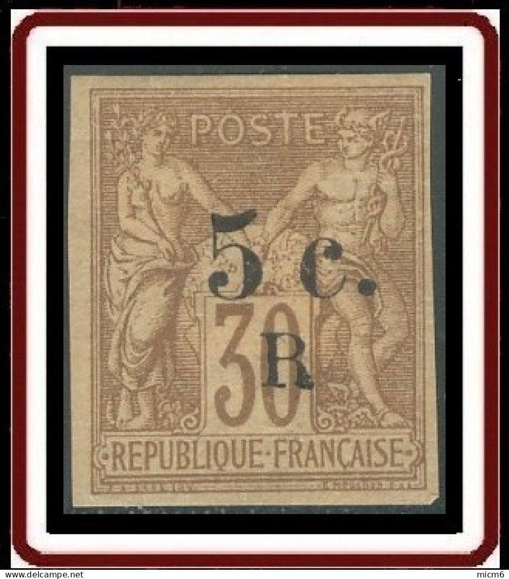 Réunion 1859-1891 - N° 07 (YT) N° 9 (AM) Neuf *. - Ongebruikt