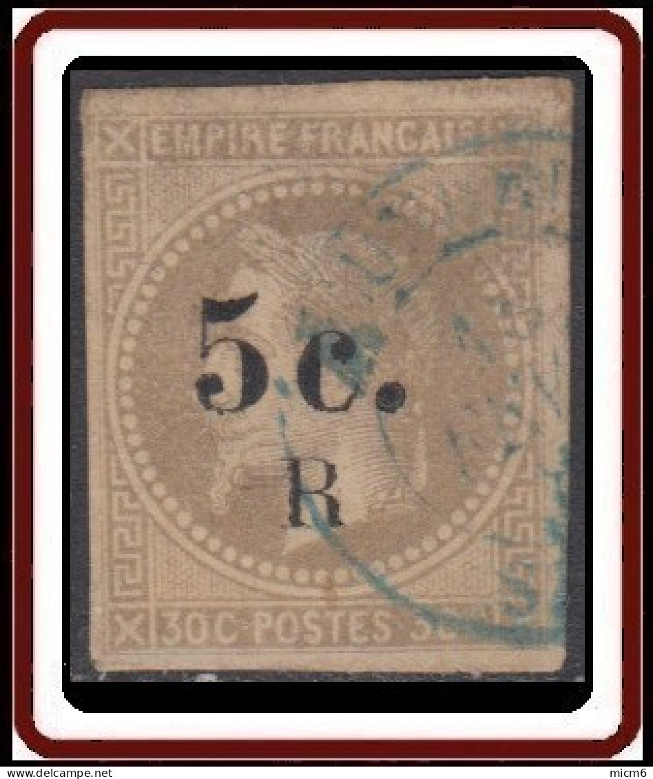 Réunion 1859-1891 - N° 05 (YT) N° 5 (AM) Oblitéré. - Gebraucht