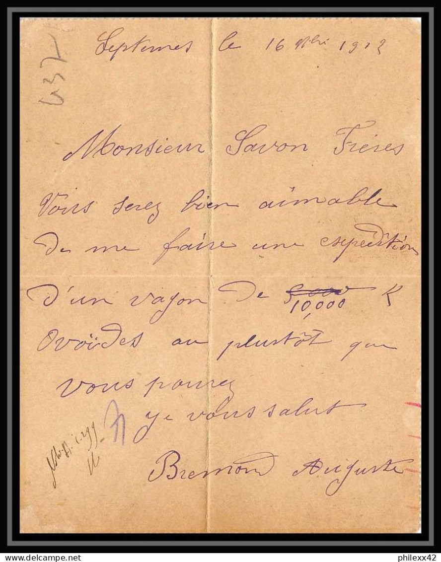 Lettre-110437 Bouches Du Rhone Entier Postal Stationery Carte Lettre Semeuse 10c Rouge Aix-en-Provence Pour Marseille 19 - Cartes-lettres