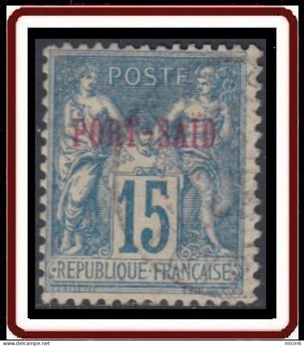 Port-Saïd - N° 09 (YT) N° 7 (AM) Type II Oblitéré. - Oblitérés