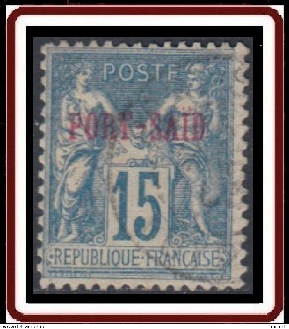 Port-Saïd - N° 09 (YT) N° 7 (AM) Type II Oblitéré. - Used Stamps