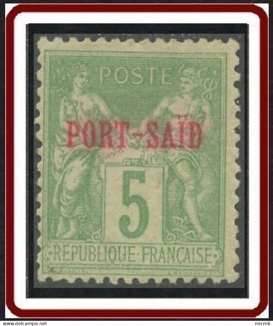 Port-Saïd - N° 06 (YT) N° 5 (AM) Type II Oblitéré. - Oblitérés