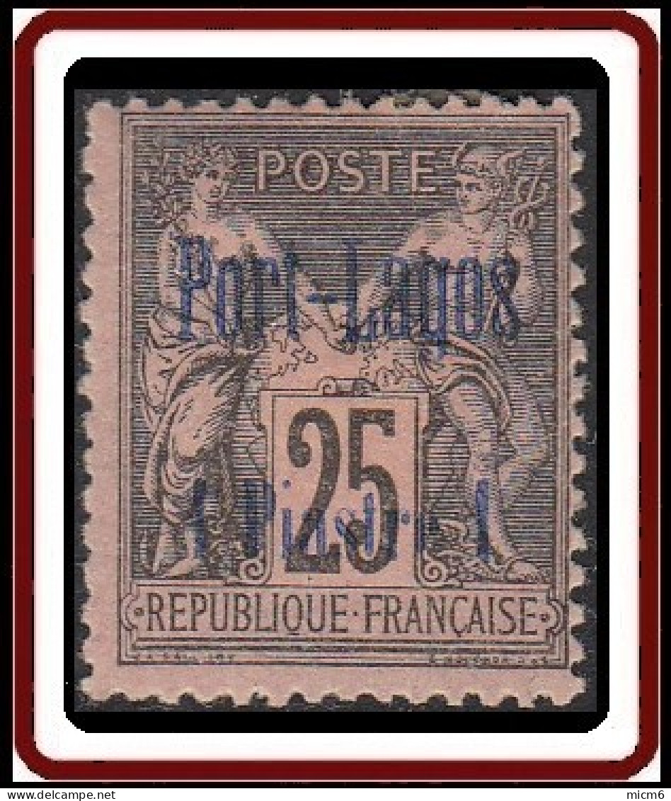 Port-Lagos - N° 4 (YT) N° 4 (AM) Neuf *.  - Unused Stamps