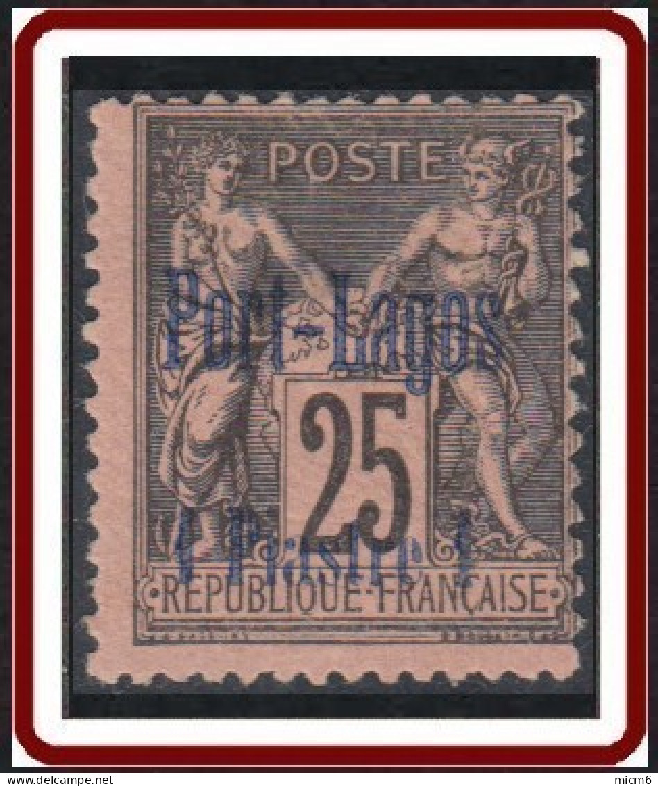 Port-Lagos - N° 4 (YT) N° 4 (AM) Neuf *.  - Unused Stamps