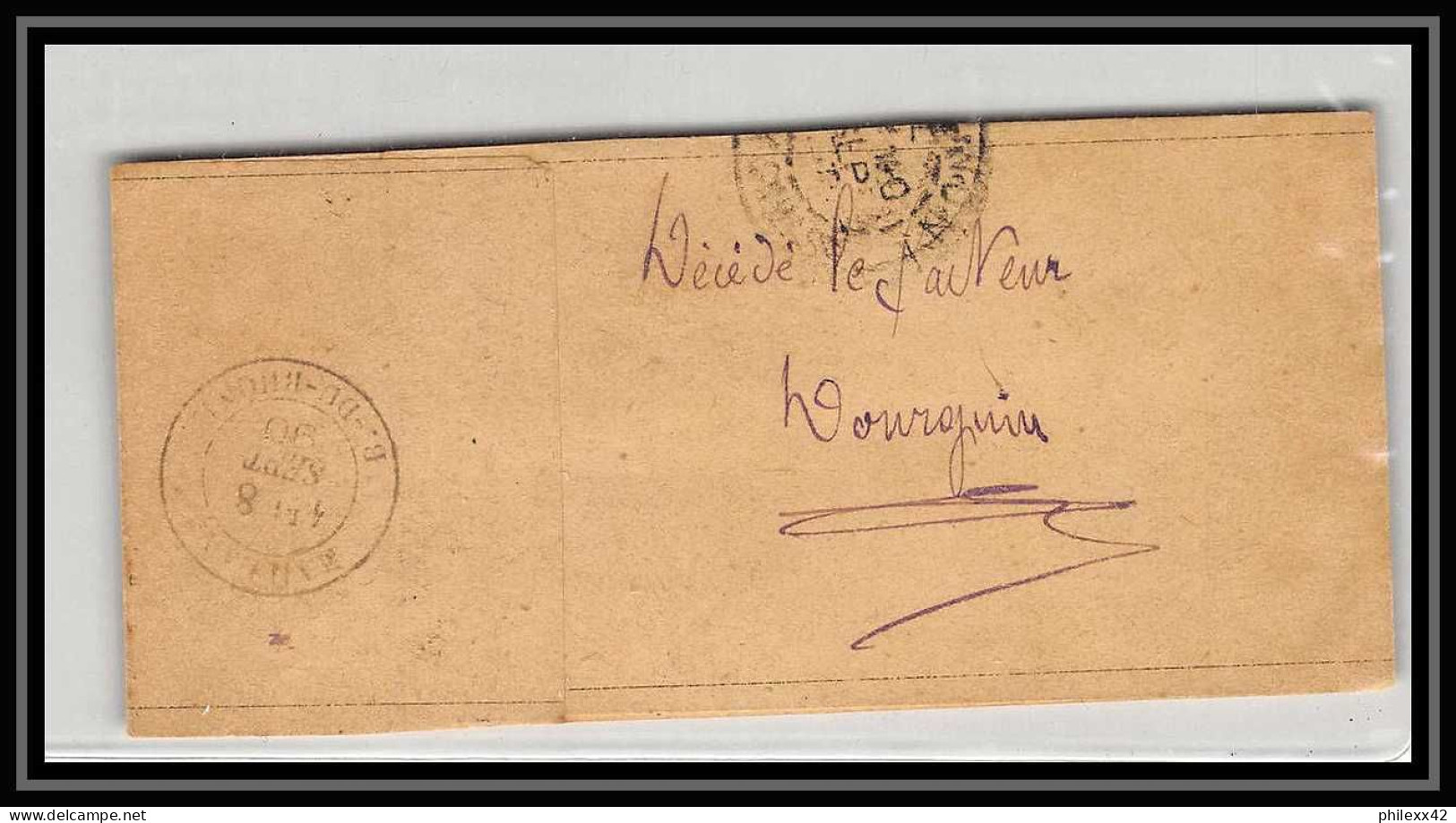 Lettre-111975 Bouches Du Rhone Entier Postal Stationery Bande Journal Type Sage 1c Retour à L'envoyeur 7430 Maillane 189 - Streifbänder