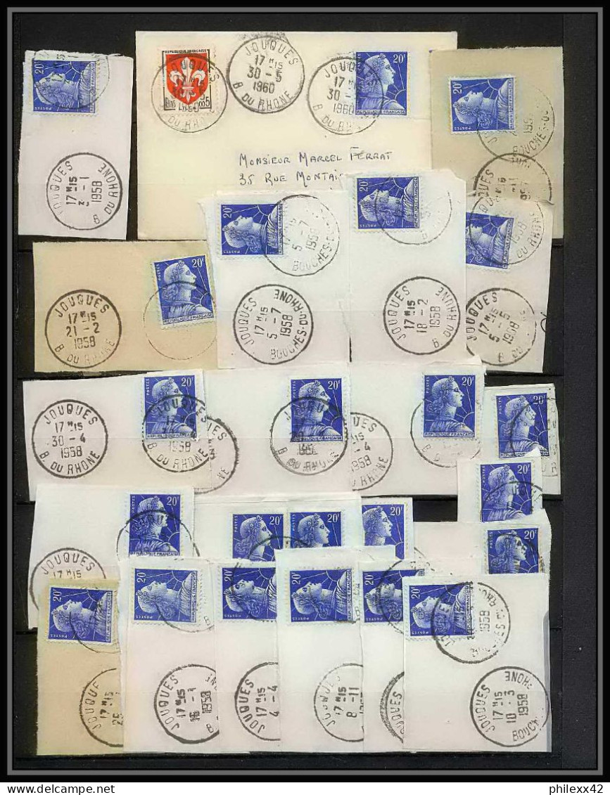 Lettre-111830 Bouches Du Rhone Lot D'oblitérations Jouques - Used Stamps