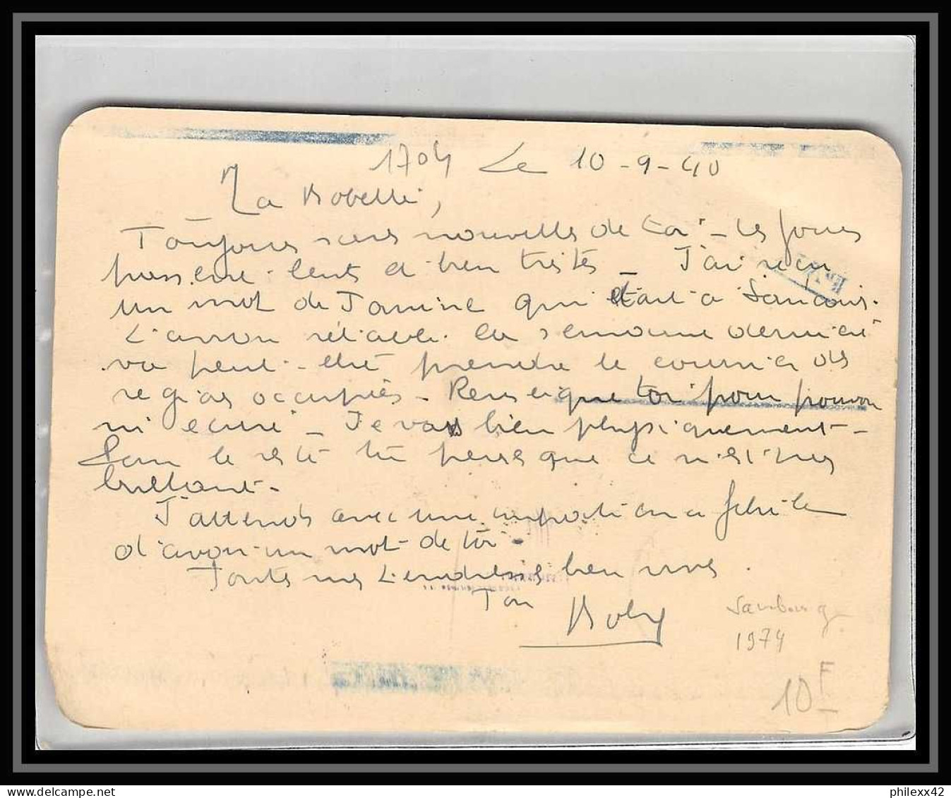 Lettre-111704 Bouches Du Rhone Dakar Sénégal Pour Gignac Retour à L'envoyeur 1940 - Lettres & Documents