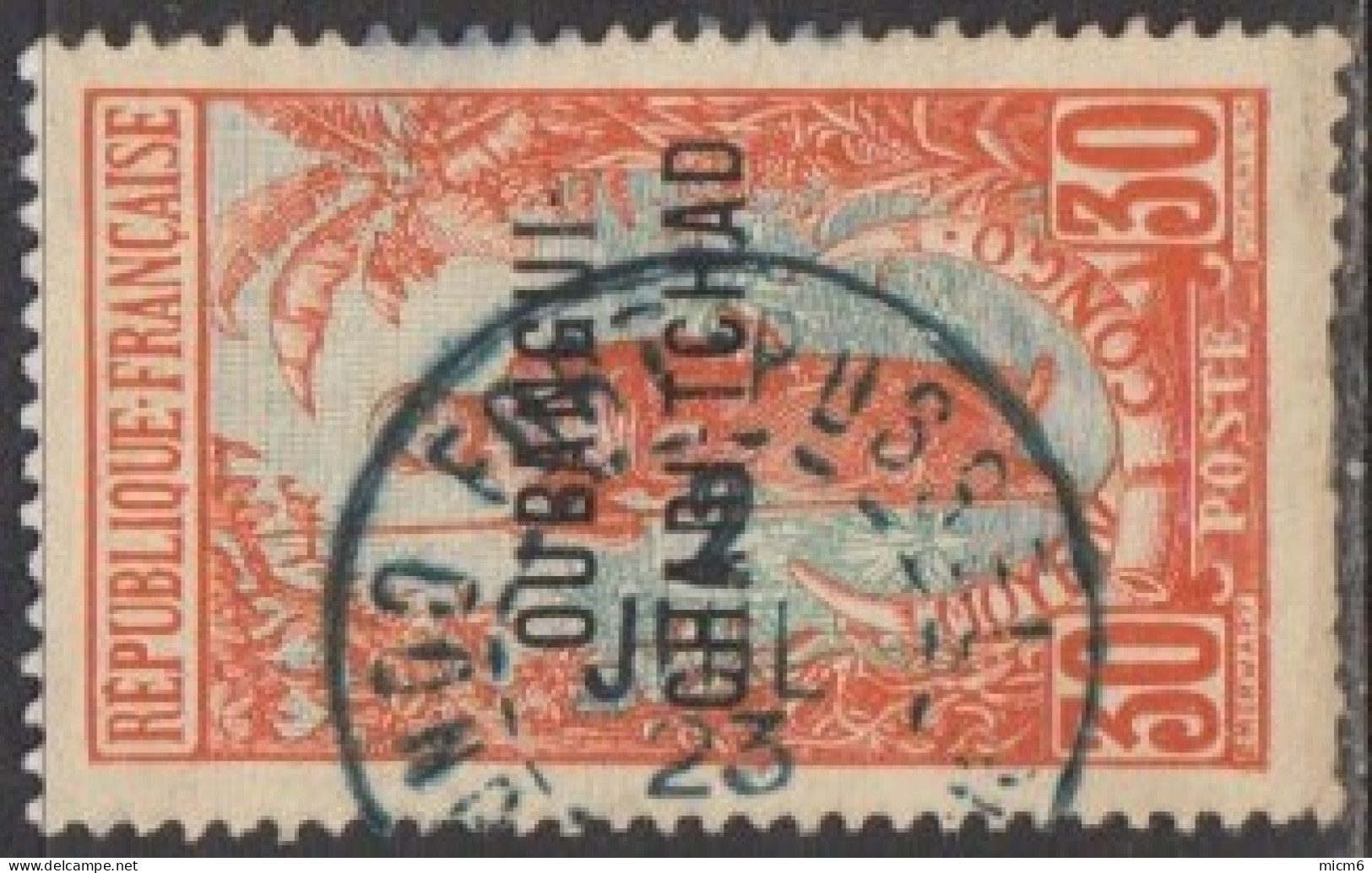 Oubangui-Chari - N° 09 (YT) N° 8 (AM) Oblitéré De Fort-Possel (1923). - Used Stamps