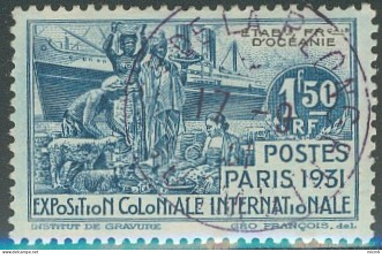 Océanie 1931-1956 - Oblitération Du Service De La Plonge Sur N° 83 (YT) N° 88 (AM). - Used Stamps