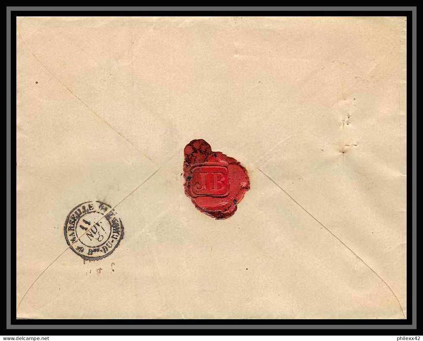 Lettre-113260 Bouches Du Rhone Entier Postal Stationery Sage 15c + Complement Recommandé Tarascon Cachet De Cire 1887 - Buste Postali E Su Commissione Privata TSC (ante 1995)