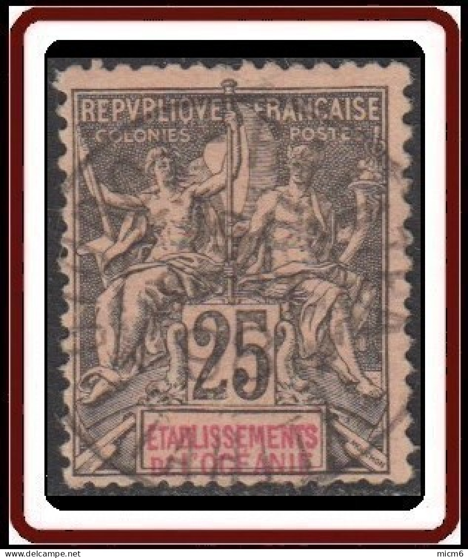 Océanie 1892-1912 - N° 08 (YT) N° 8 (AM) Oblitéré. - Used Stamps