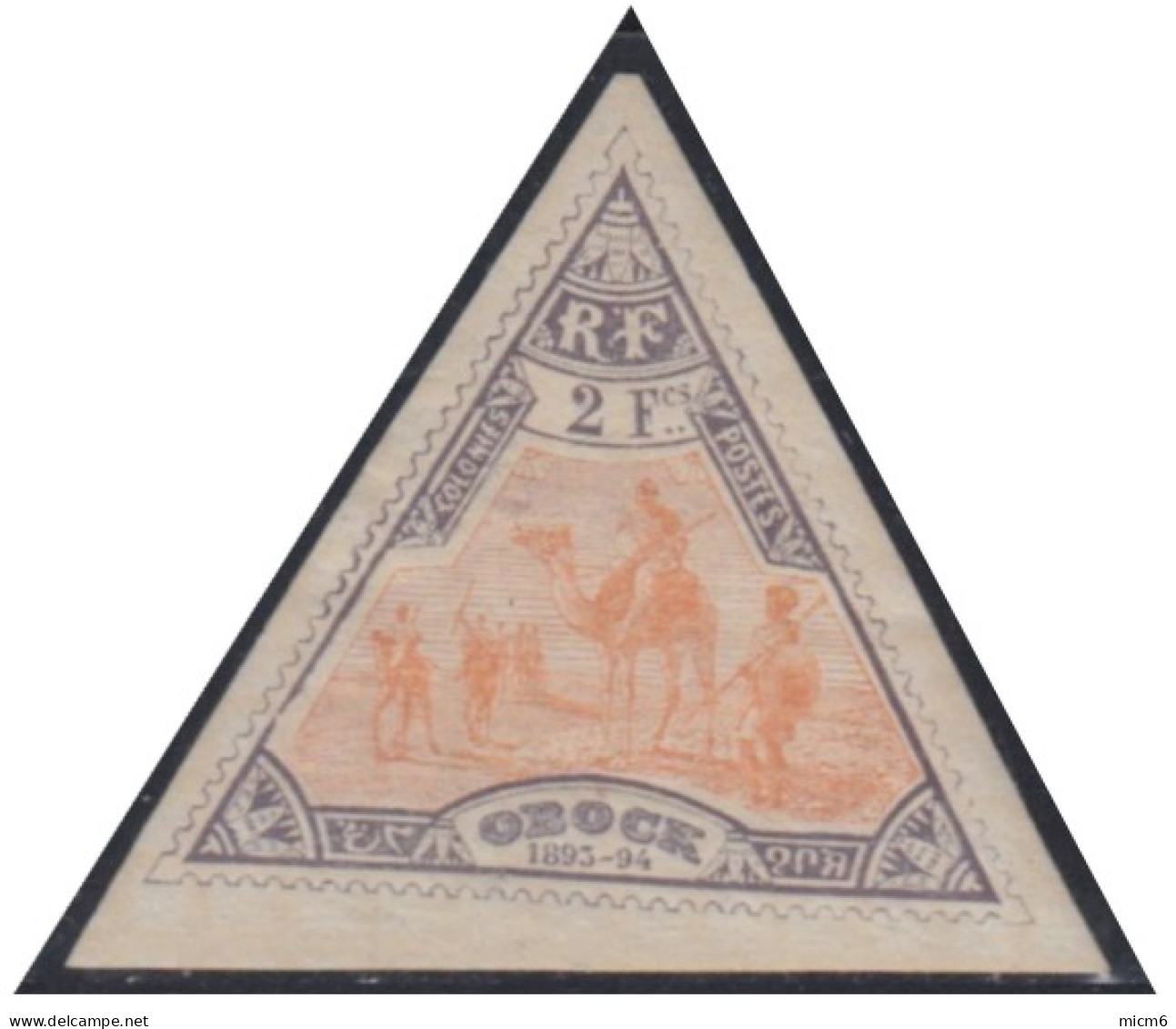 Obock - N° 60 (YT) N° 60 (AM) Neuf *. - Unused Stamps