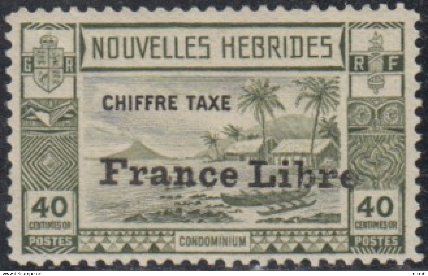 Nouvelles Hébrides - Timbre-taxe N° 24 Neuf (*). - Segnatasse