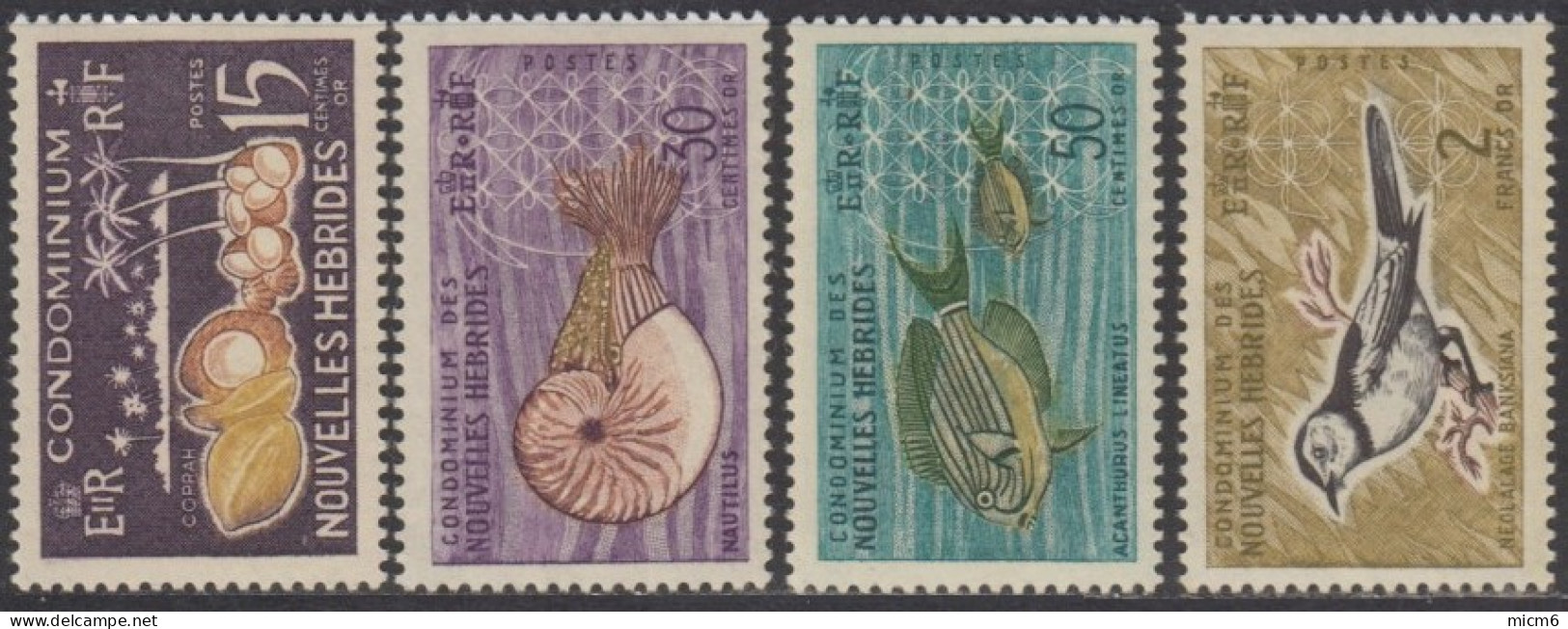 Nouvelles Hébrides - N° 203 à 206 Neufs **. - Unused Stamps