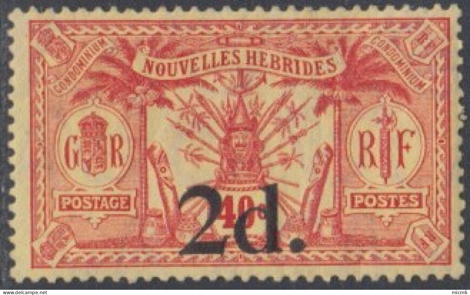 Nouvelles Hébrides - N° 68 (YT) Neuf *. - Unused Stamps