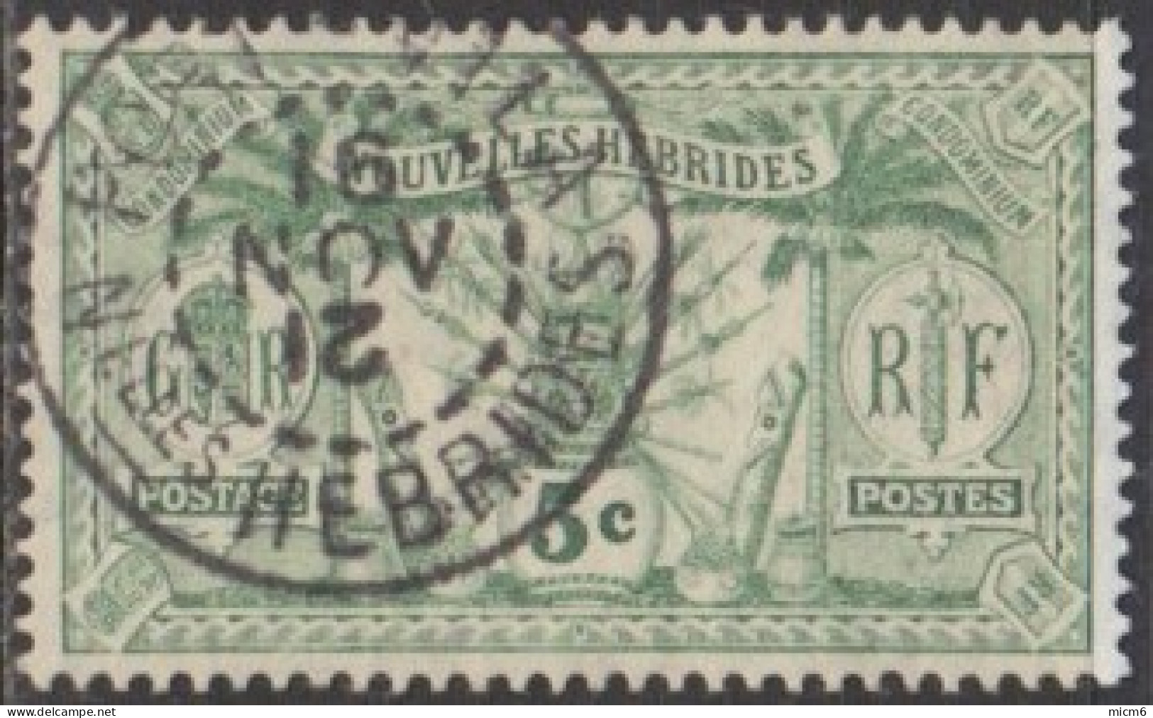 Nouvelles Hébrides - N° 27 (YT) Oblitéré De Port-Vila. - Used Stamps