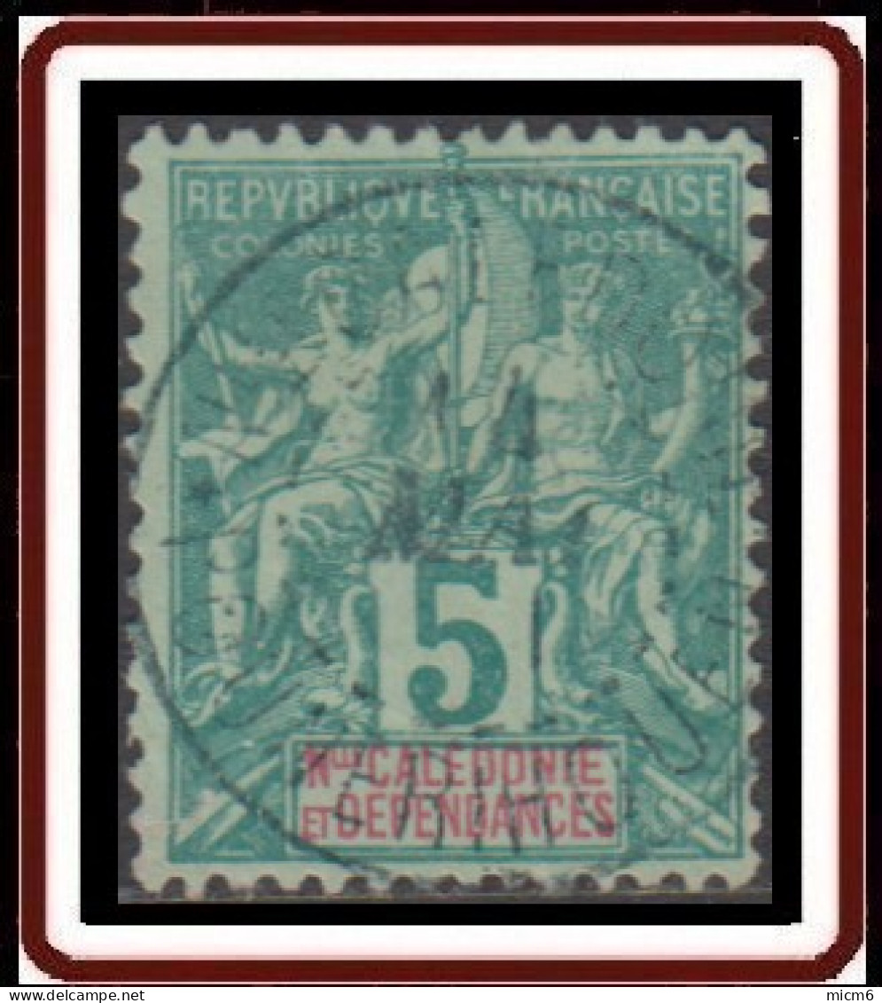 Nouvelle Calédonie 1892-1902 - Pounerihouen Sur N° 44 (YT) N° 38 (AM). Oblitération. - Gebraucht