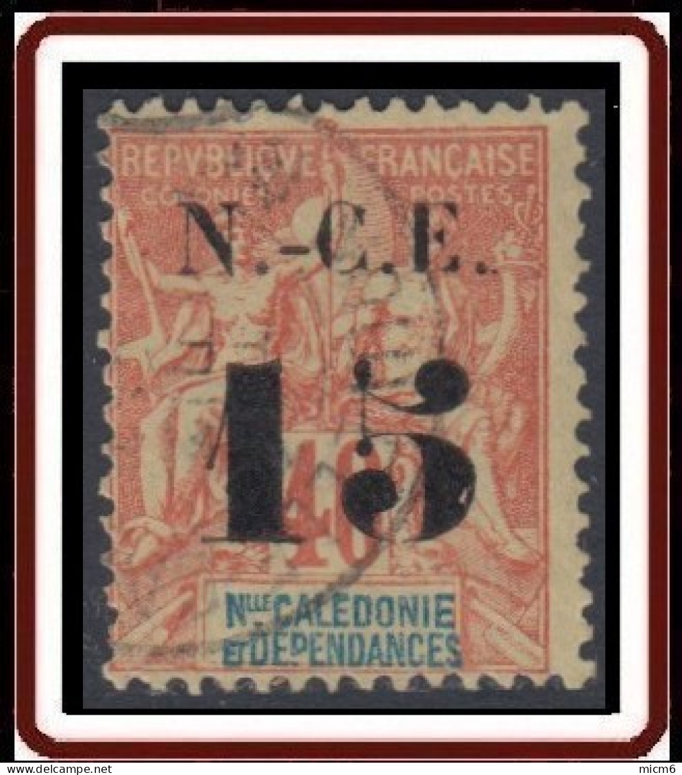 Nouvelle Calédonie 1892-1902 - N° 66 (YT) N° 59 (AM) Oblitéré. - Usati