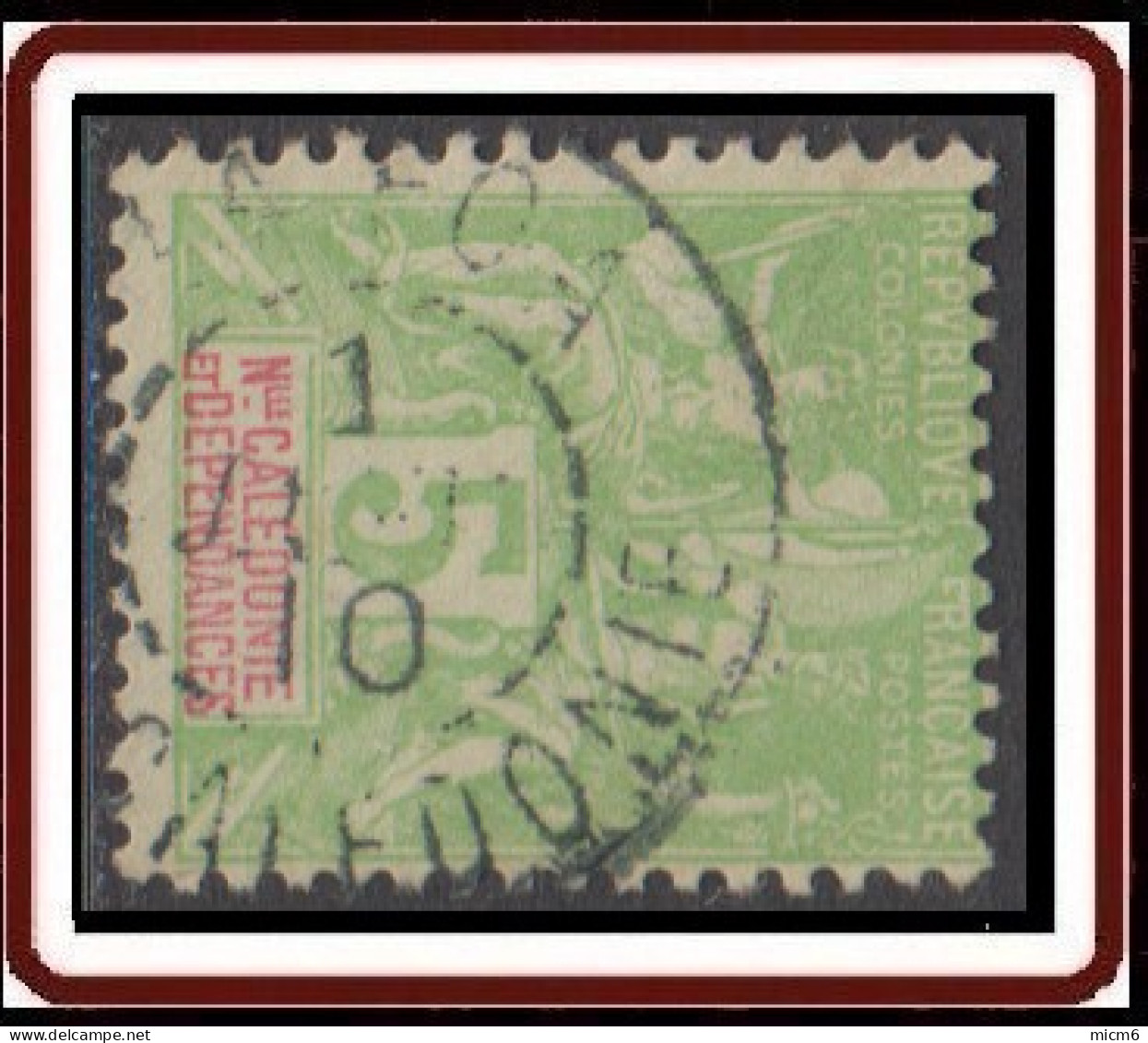 Nouvelle Calédonie 1892-1902 - La Foa Sur N° 59 (YT) N° 53 (AM). Oblitération De 1910. - Used Stamps