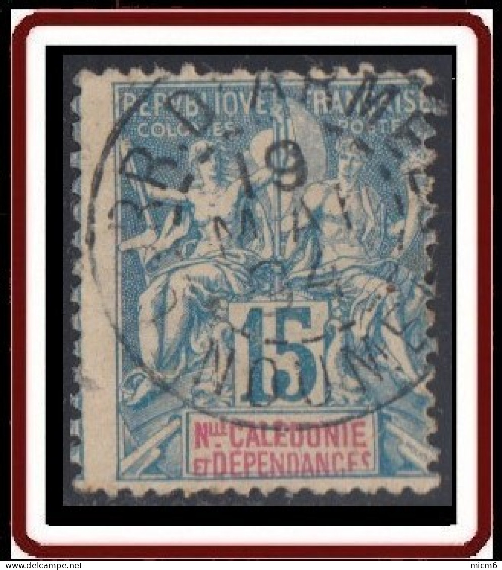 Nouvelle Calédonie 1892-1902 - Corr D'Armees / Noumea Sur N° 46 (YT) N° 40 (AM). Oblitération De 1894. - Used Stamps