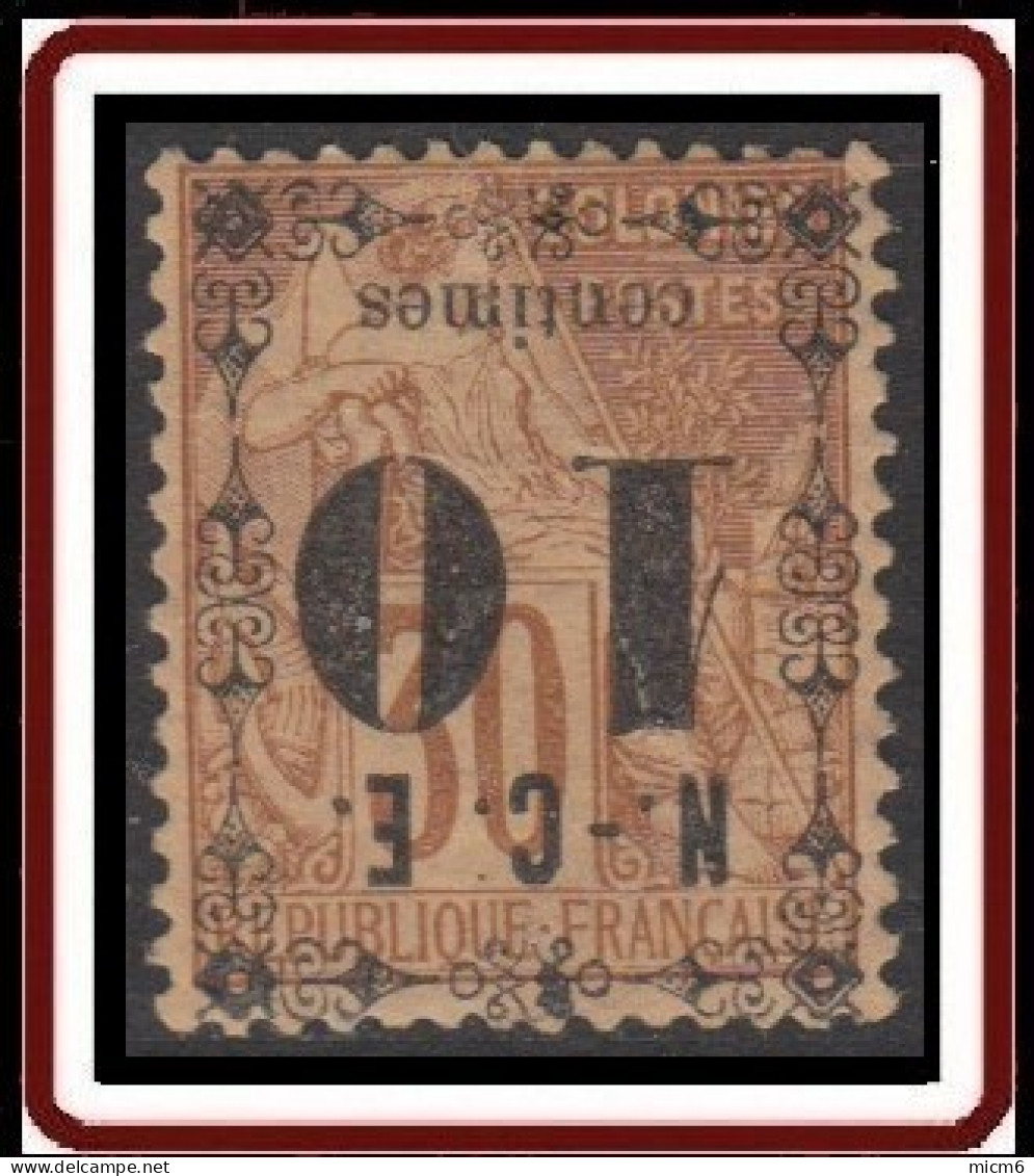 Nouvelle Calédonie 1859-1892 - N° 12a (YT) N° 13f (AM) Neuf *. - Nuovi