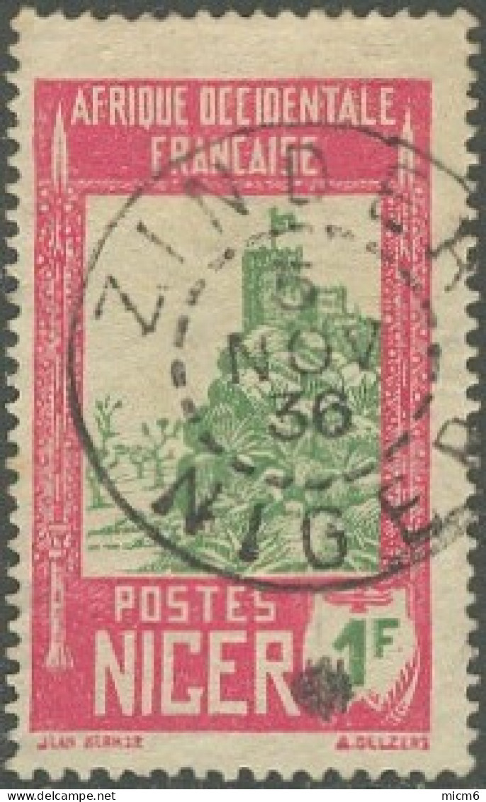 Niger - Zinder / Niger Sur N° 45 (YT) N° 45 (AM). Oblitération De 1936. - Andere & Zonder Classificatie