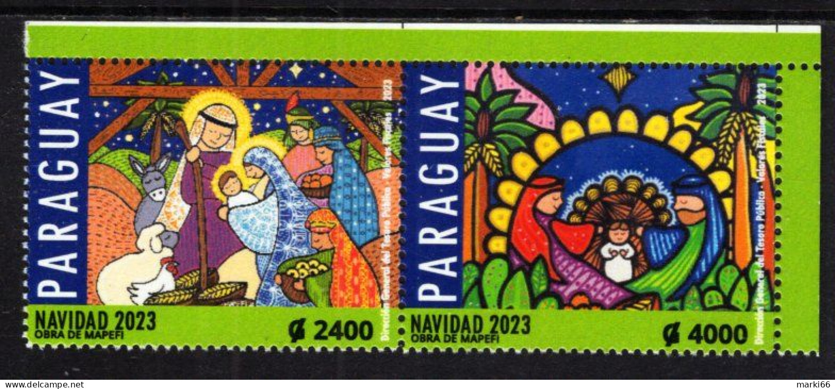 Paraguay - 2023 - Christmas - Mint Stamp Set - Paraguay