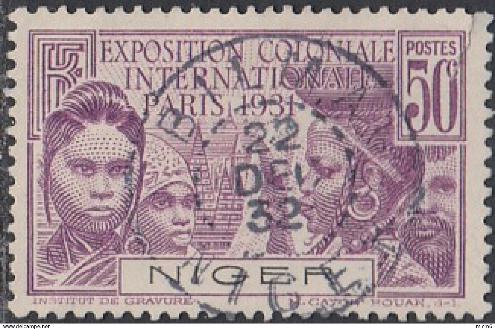 Niger - Bilma / Niger Sur N° 54 (YT) N° 55 (AM). Oblitération De 1932. - Sonstige & Ohne Zuordnung