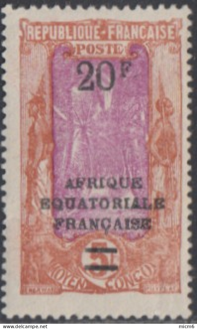 Moyen Congo - N° 105 (YT) N° 98 (AM) Neuf *. - Unused Stamps