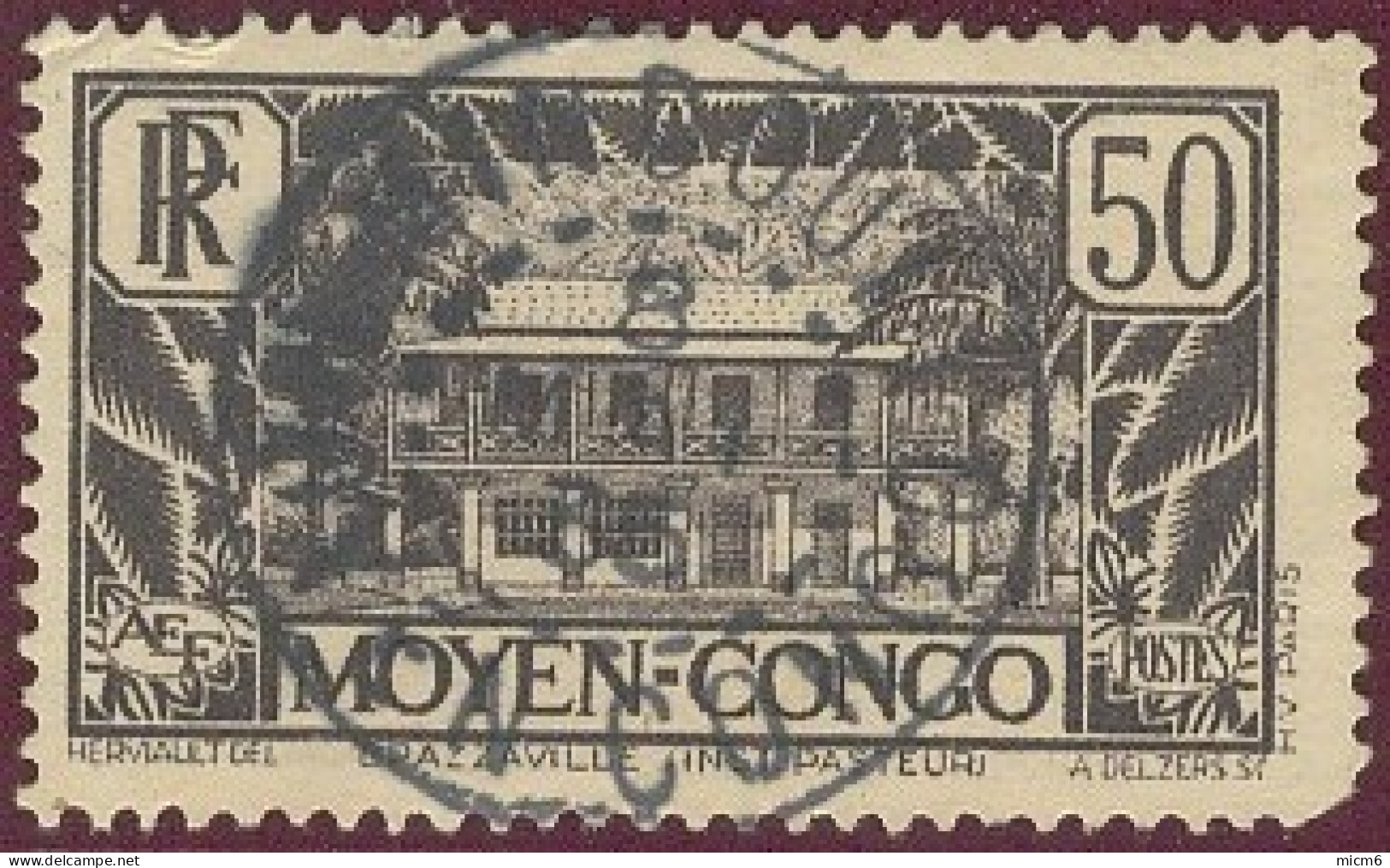 Moyen Congo - Mindouli / Moyen Congo Sur N° 124 (YT) N° 125 (AM). Oblitération. - Other & Unclassified