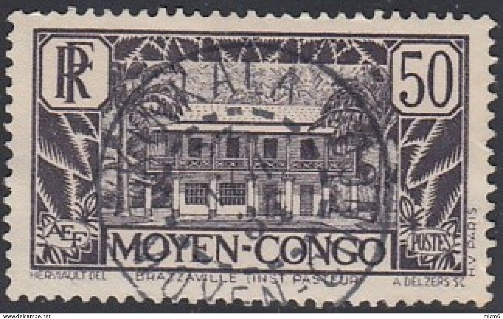 Moyen Congo - Kinkala / Moyen-Congo Sur N° 124 (YT) N° 125 (AM). Oblitération. - Other & Unclassified