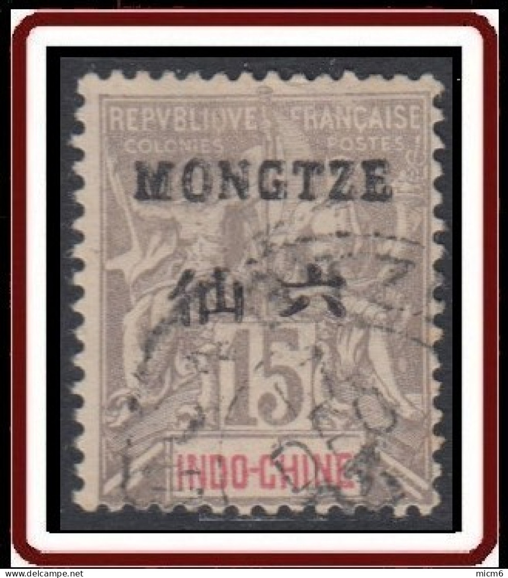 Mong-Tzeu - Bureau Indochinois - N° 06 (YT) N° 6 (AM) Oblitéré. - Used Stamps