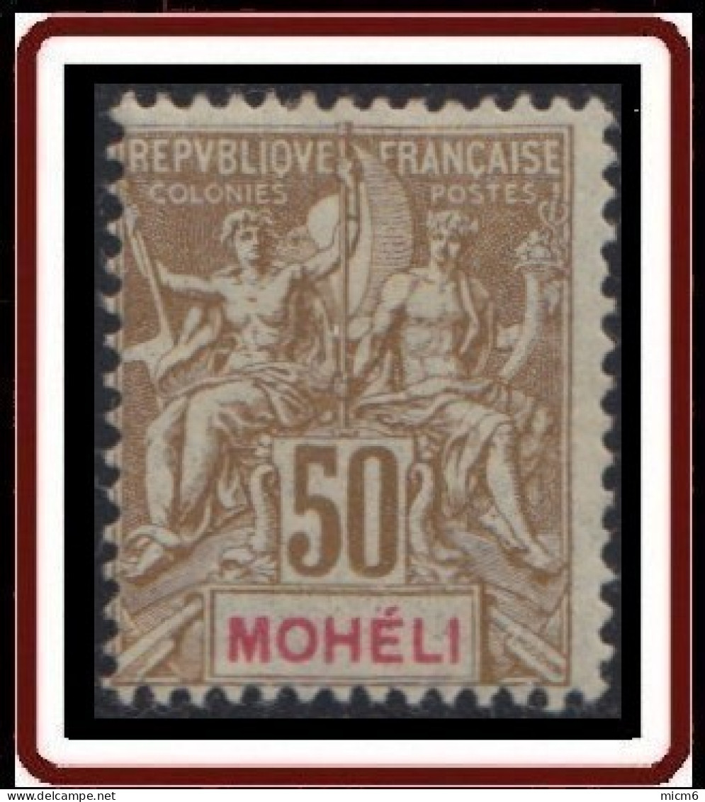 Mohéli - N° 12 (YT) N° 12 (AM) Neuf *. - Unused Stamps