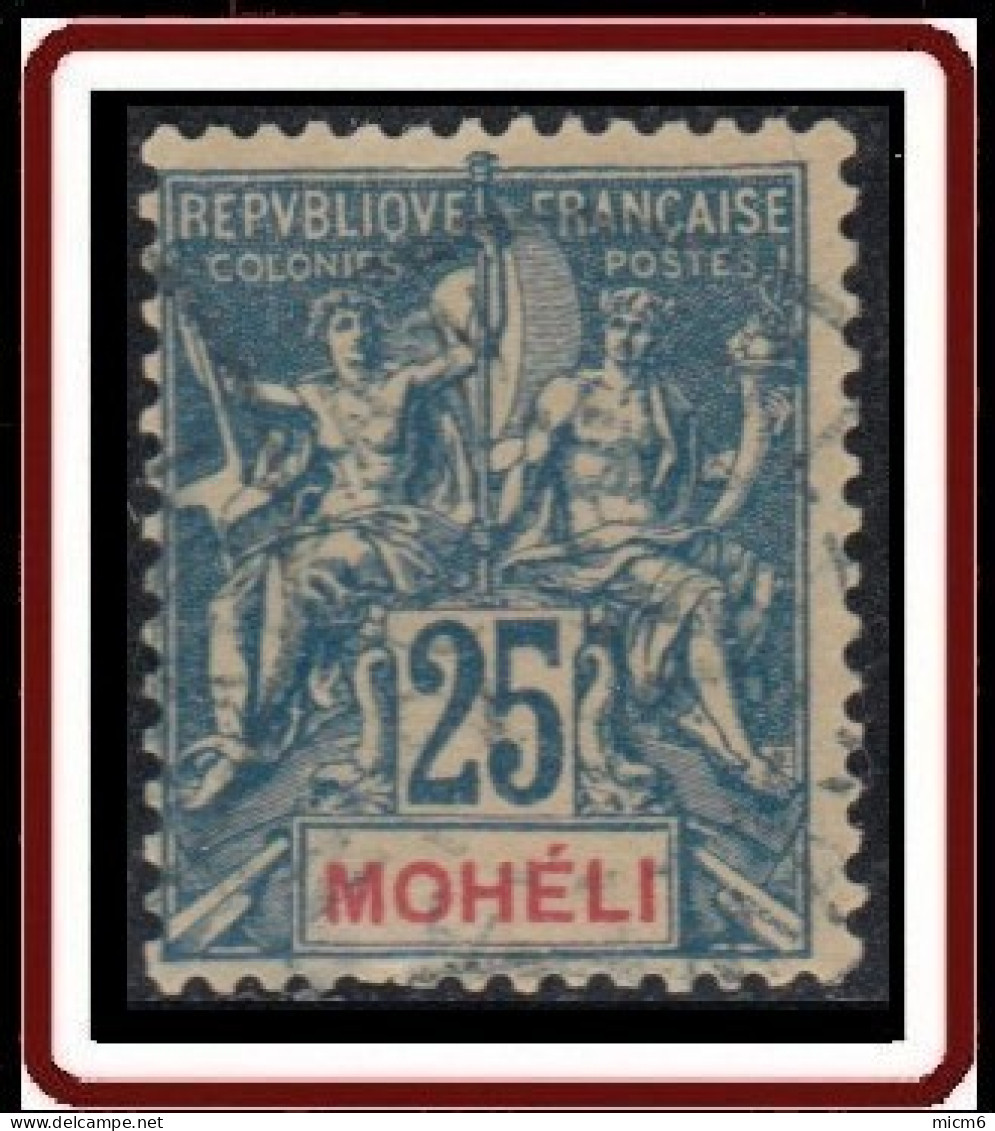 Mohéli - N° 07 (YT) N° 7 (AM) Oblitéré. - Used Stamps