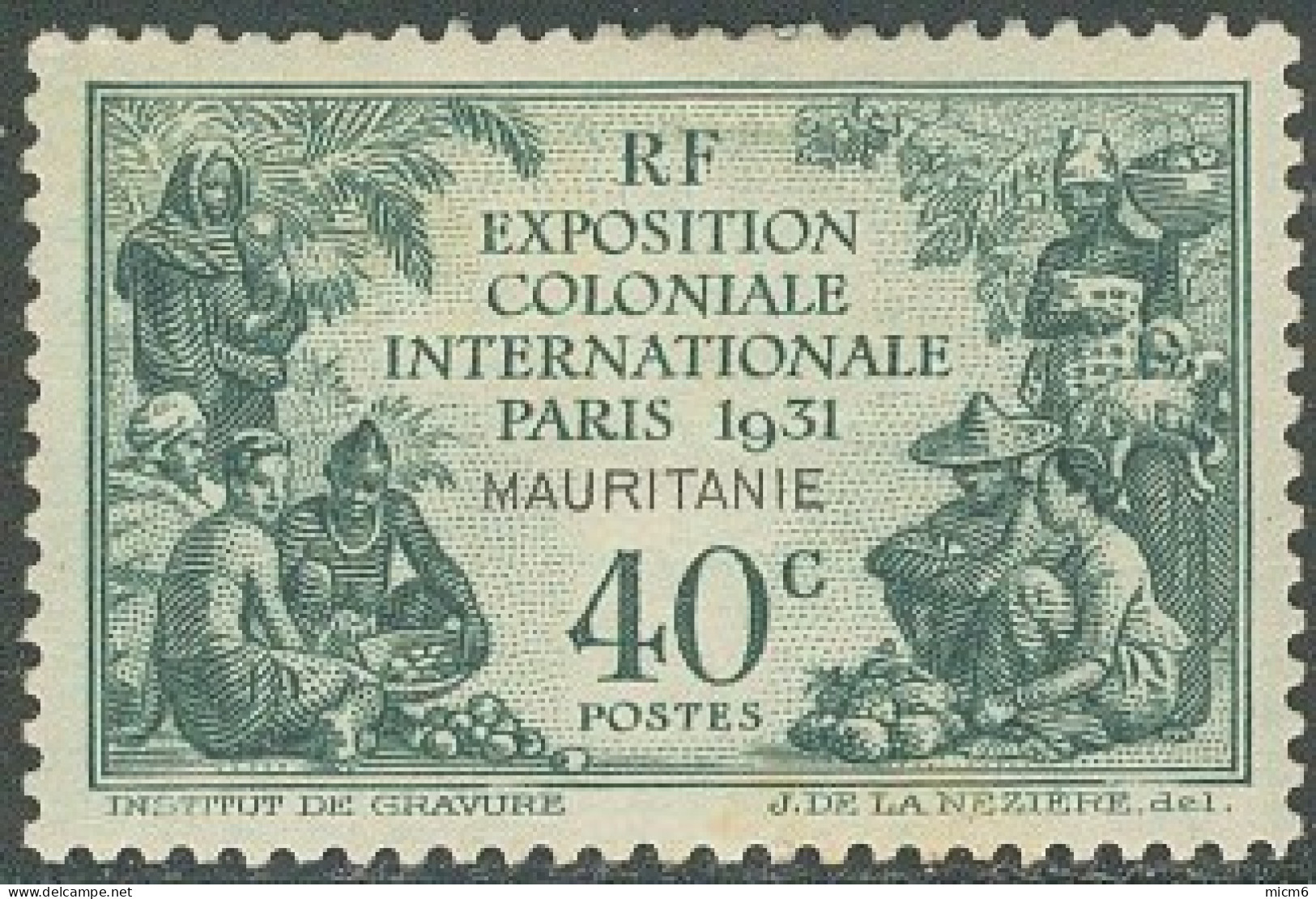 Mauritanie 1913-1944 - N° 62 (YT) N° 62 (AM) Neuf *. - Unused Stamps