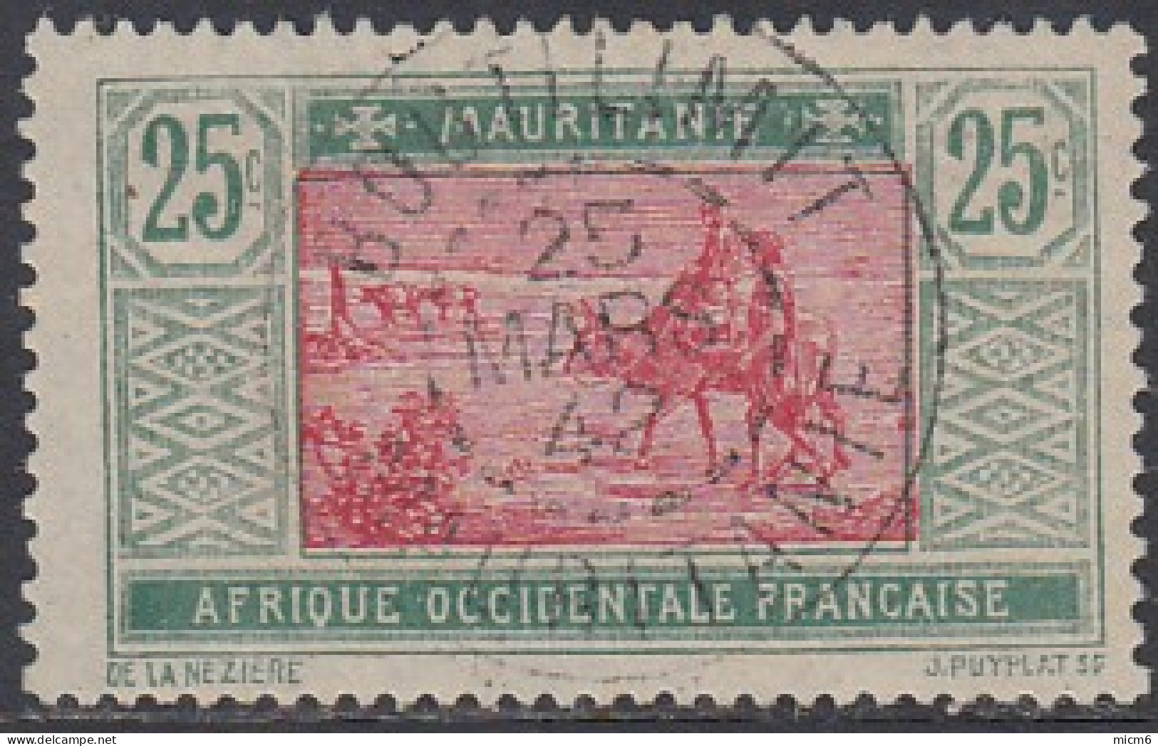 Mauritanie 1913-1944 - Boutilimit Sur N° 42 (YT) N° 38 (AM). Oblitération De 1942. - Andere & Zonder Classificatie
