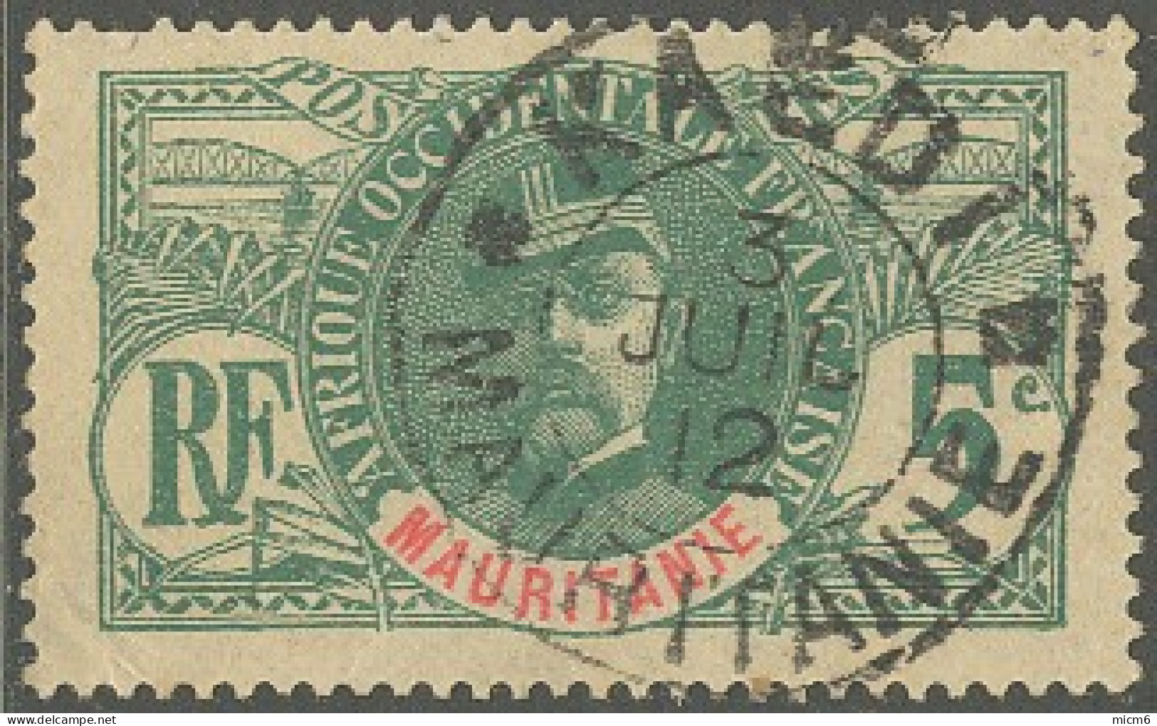 Mauritanie 1906-1912 - Kaedi Sur N° 4 (YT) N° 4 (AM). Oblitération. - Oblitérés