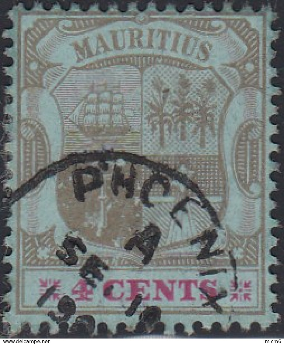 Maurice / Mauritius 1900-1938 - N° 113 (YT) Oblitéré De Phoenix. - Mauritius (...-1967)