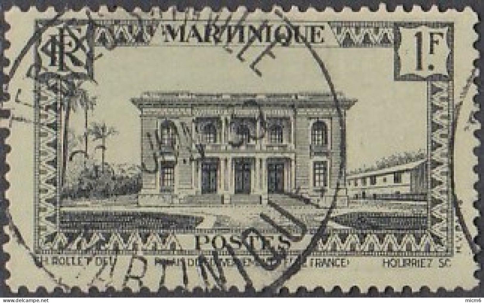 Martinique 1931-1947 - Terres Sainville Sur N° 148 (YT) N° 147 (AM). Oblitération De 1938. - Andere & Zonder Classificatie