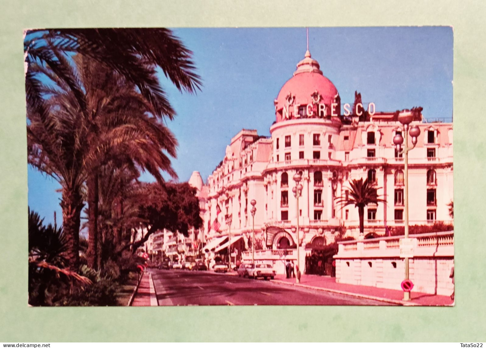 Nice - L'hôtel Negresco Et La Promenade Des Anglais - Cafés, Hôtels, Restaurants