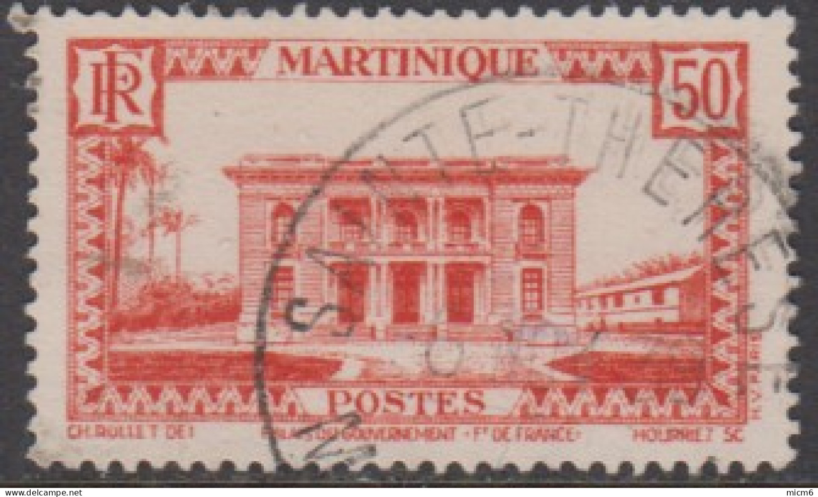 Martinique 1931-1947 - Sainte-Thérèse Sur N° 144 (YT) N° 143 (AM). Oblitération. - Sonstige & Ohne Zuordnung