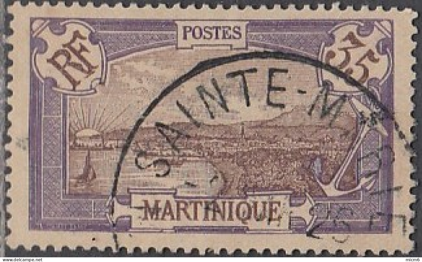 Martinique 1908-1930 - Sainte-Marie Sur N° 70 (YT) N° 68 (AM). Oblitération De 1926. - Sonstige & Ohne Zuordnung