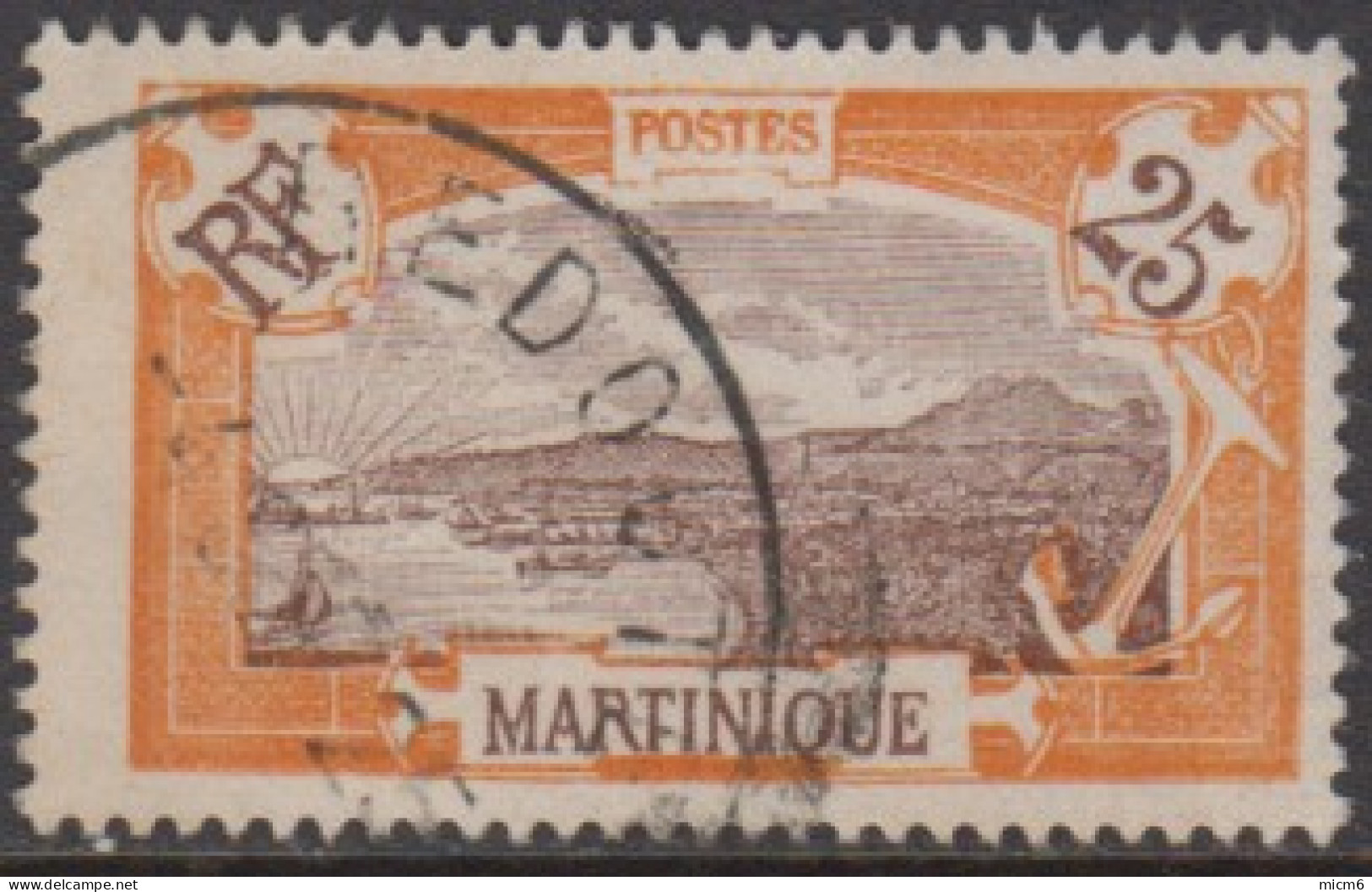 Martinique 1908-1930 - Redoute Sur N° 96 (YT) N° 87 (AM). Oblitération De 1925. - Otros & Sin Clasificación