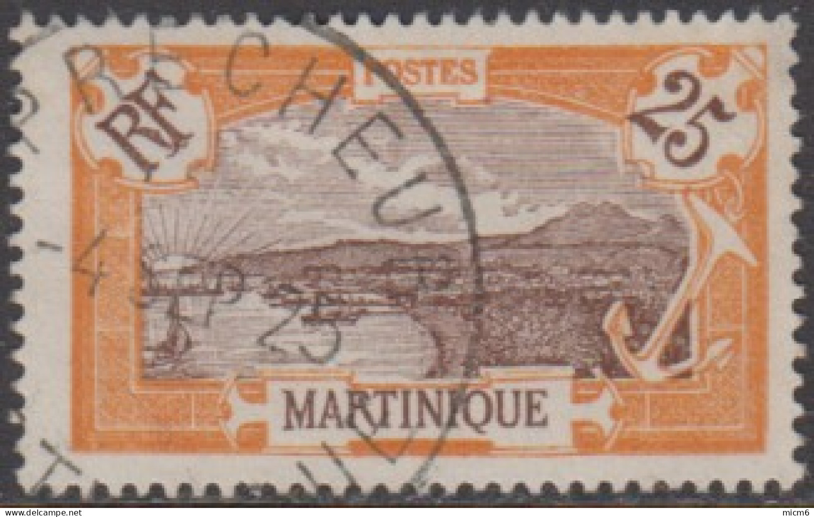 Martinique 1908-1930 - Precheur Sur N° 96 (YT) N° 87 (AM). Oblitération De 1925. - Altri & Non Classificati