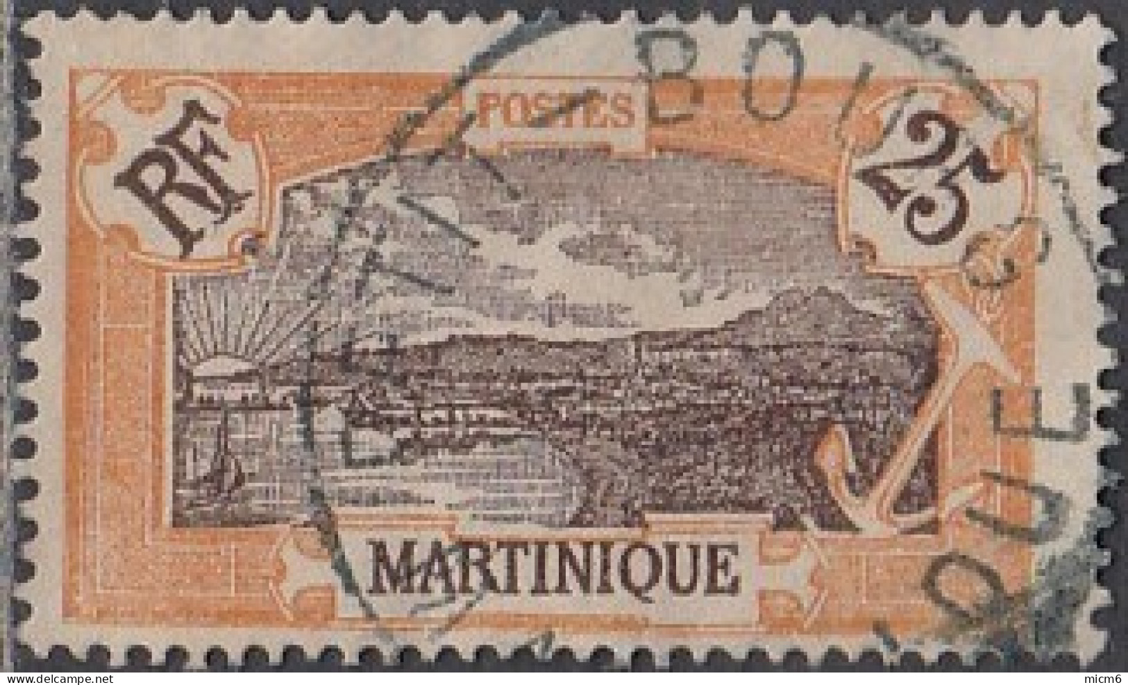 Martinique 1908-1930 - Petit-Bourg Sur N° 96 (YT) N° 87 (AM). Oblitération. - Autres & Non Classés