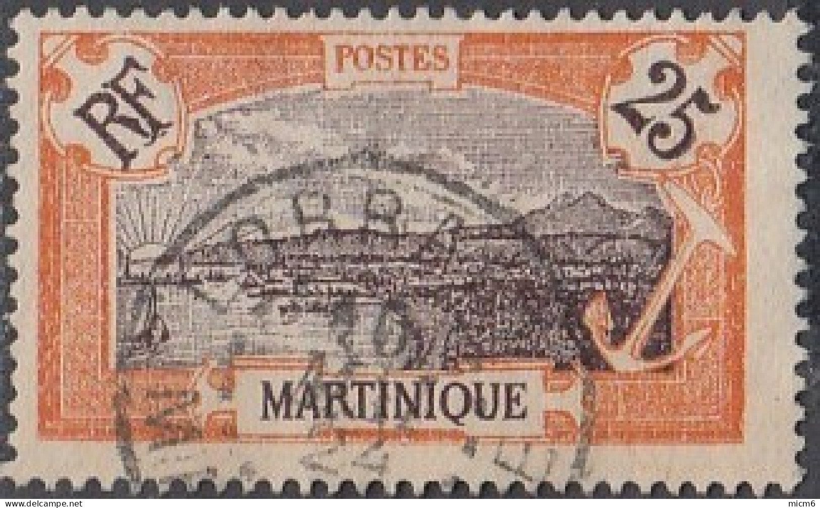 Martinique 1908-1930 - Lorrain Sur N° 96 (YT) N° 87 (AM). Oblitération De 1924. - Sonstige & Ohne Zuordnung